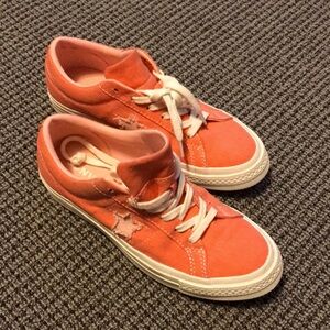Converse One Star OX TURF Orange 164362C LIKE NEW Woman's 7 Men's 5 Retail $145